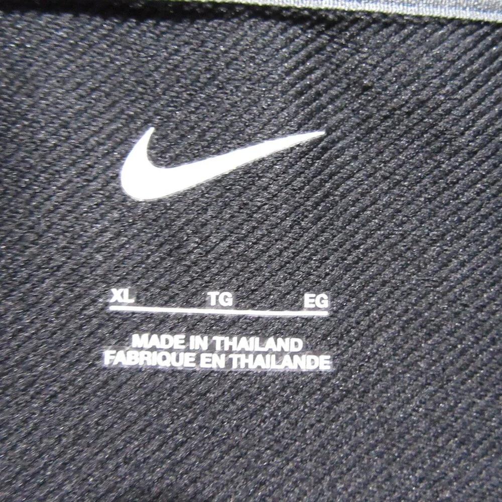 Nike Mens Athletic Performance Pullover Sweatshirt XL Black Stretch‎ Polyester